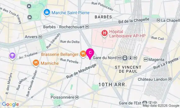 Localisation Centre de Santé Dentaire Dentalplan Magenta