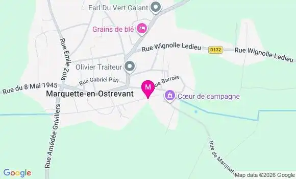 Localisation Ehpad Marquette en Ostrevent