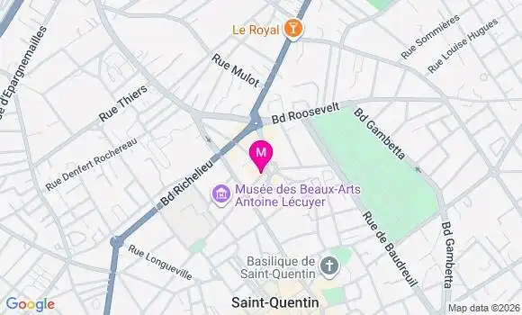 Localisation Ehpad Notre Dame Saint Quentin