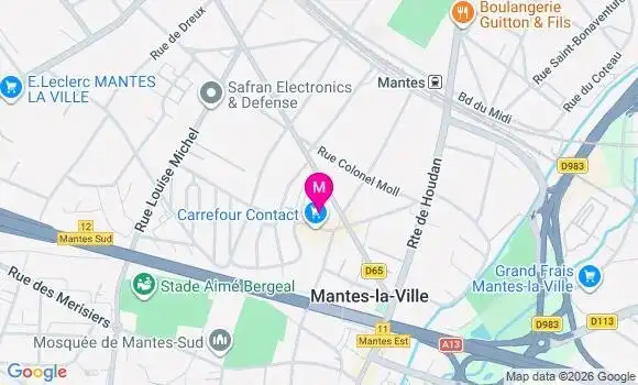 Localisation Centre de Santé de la Place du Marche