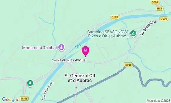 Localisation Ehpad Ch Saint Geniez d
