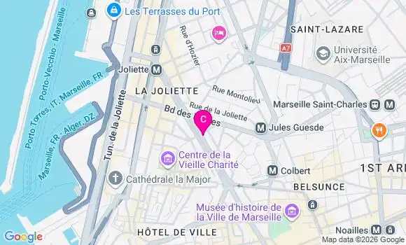 Localisation Centre de Santé Ophtalmo Marseille Republique