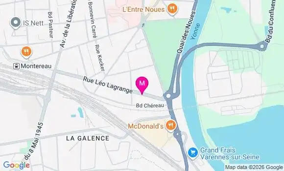 Localisation Centre de Santé Mon Ortho Montereau