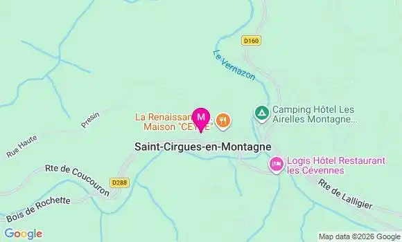 Localisation Centre de Santé Saint Cirgues en Montagne