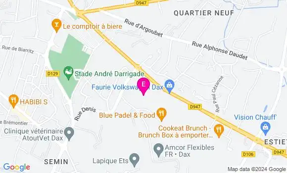 Localisation Santé Service Dax Had