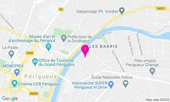 Localisation Aurore Moreau