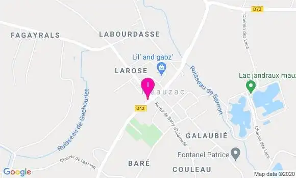 Localisation Anne Claire Capdeville