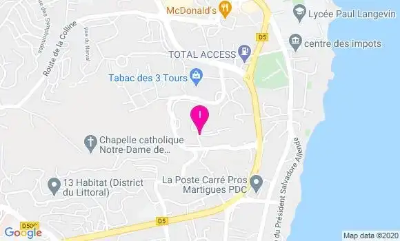 Localisation Davina Ricard