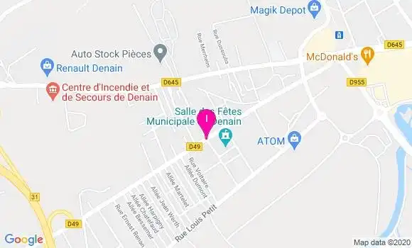 Localisation Ophelie Rigaux