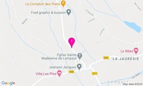 Localisation Astrid Saby