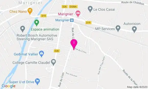 Localisation Sandrine Michelet