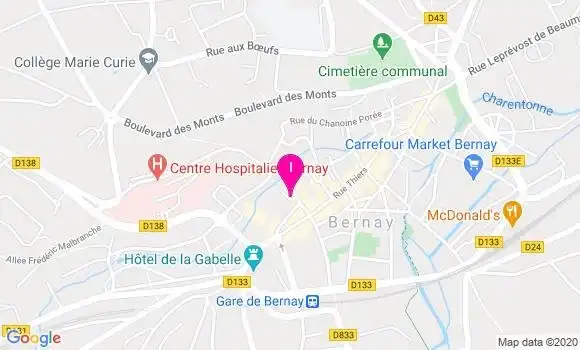 Localisation Catherine Rouzee