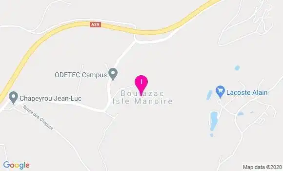 Localisation Coralie Carregues