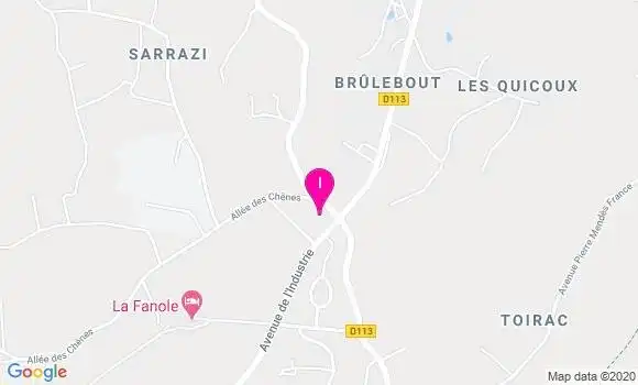 Localisation Elisabeth Vidal