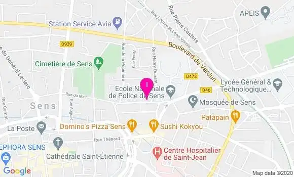 Localisation Fanny Moureaux