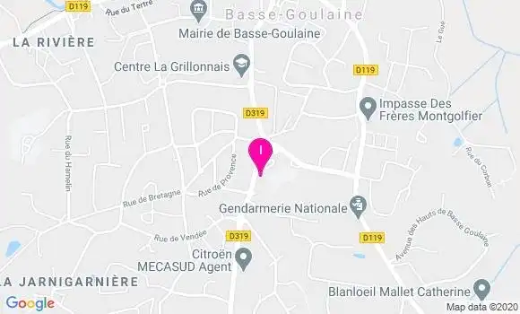 Localisation Caroline Brunelliere