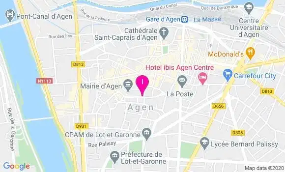 Localisation Audrey Larregain Dit Larrain