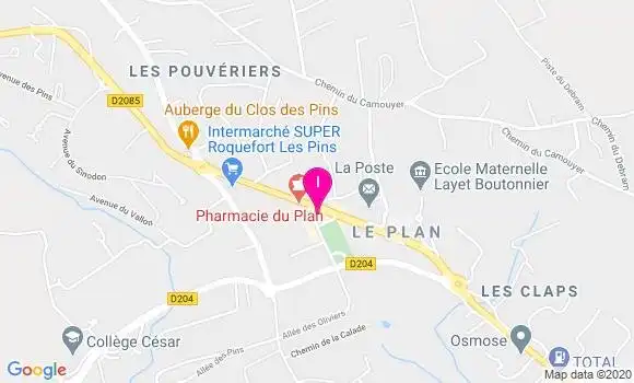 Localisation Roger Courin