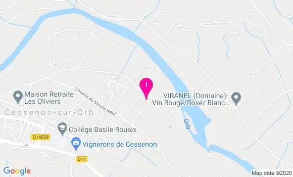 Localisation Laurine Vital