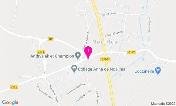 Localisation Julie Folie