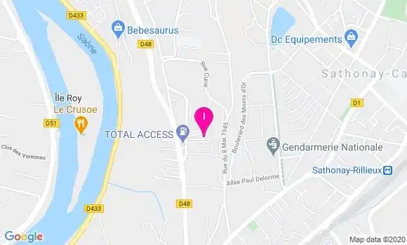 Localisation Laurine Viallon