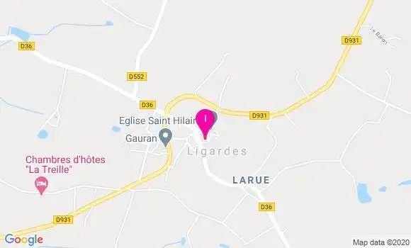 Localisation Adeline Pandele