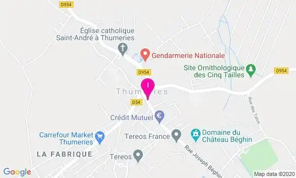 Localisation Fanny Carneaux
