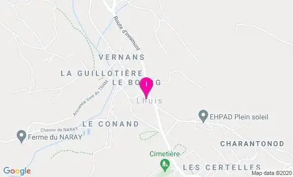 Localisation Viviane Vaudray