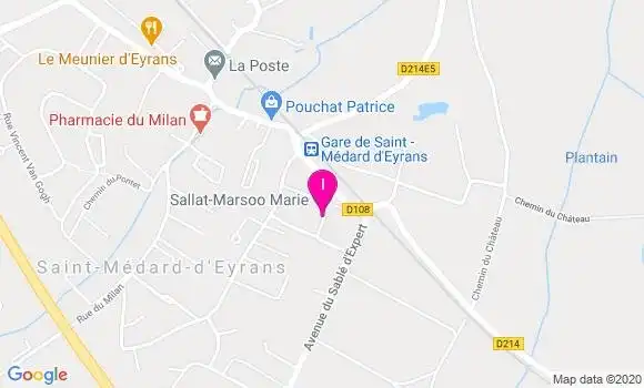 Localisation Marion Blondel