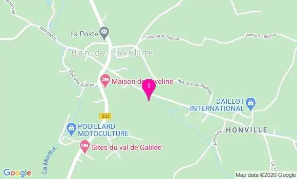 Localisation Laura Faivre