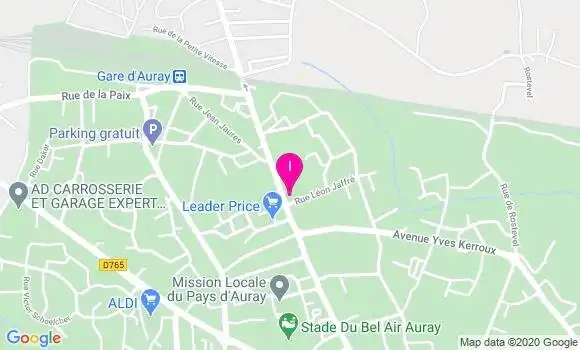 Localisation Odile Aubry