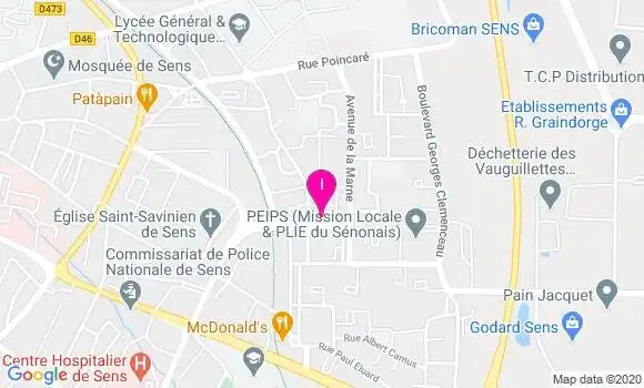 Localisation Marlene Poulain
