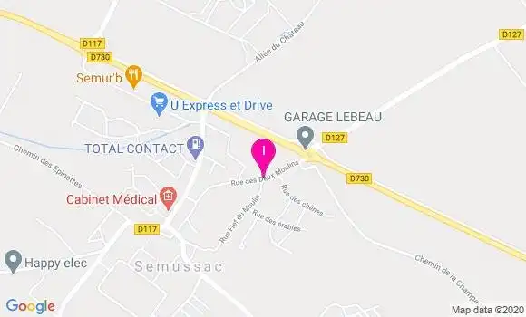 Localisation Emmanuelle Bouvier