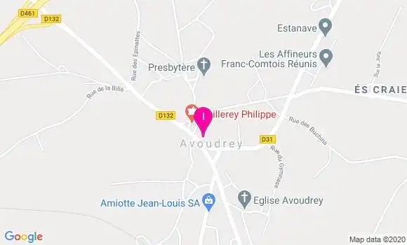 Localisation Edith Vuillaume