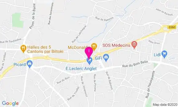 Localisation Mathilde Pelou