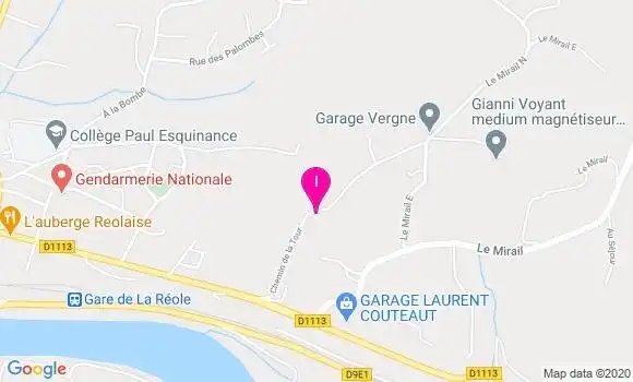 Localisation Cendrine Lefevre