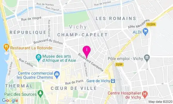 Localisation Elizabeth Desvignes