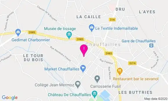 Localisation Clemence Charliot