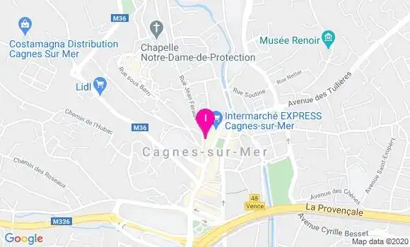 Localisation Gabrielle Chabanis Moriconi