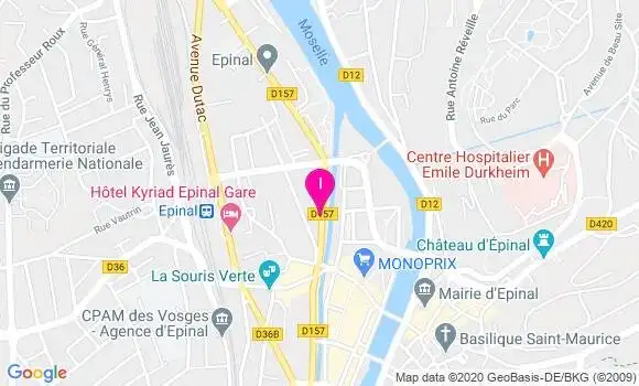 Localisation Elodie Gehin
