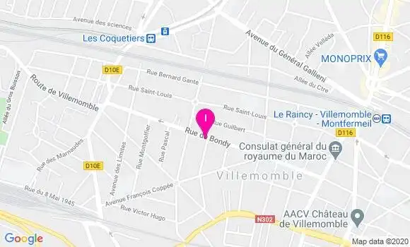 Localisation Meryl Avinain