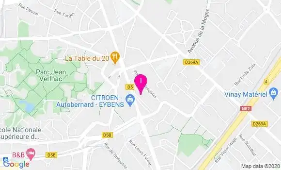 Localisation Nicolas Deldon