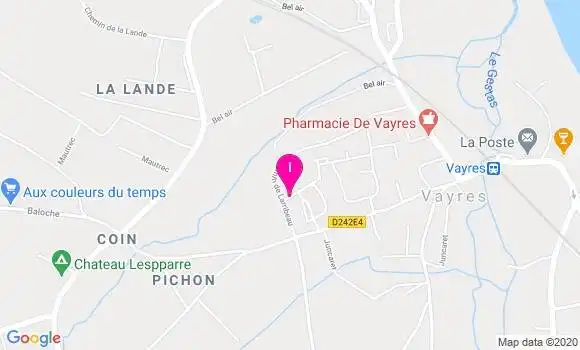 Localisation Elodie Duchamps