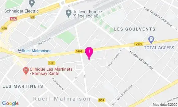 Localisation Emmanuelle Thomas