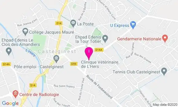 Localisation Fredrique Enjalbert