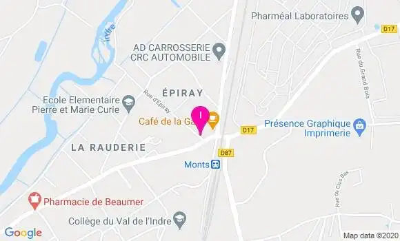 Localisation Adeline Nadreau