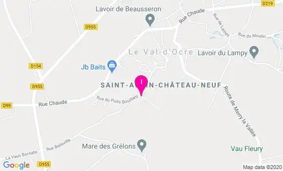 Localisation Elisabeth Meunier Gaudin