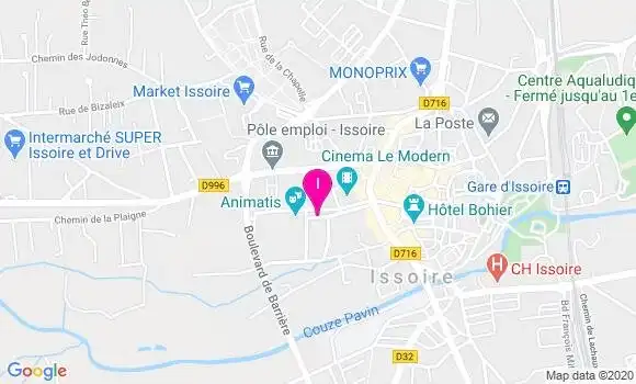 Localisation Audrey Chabrier