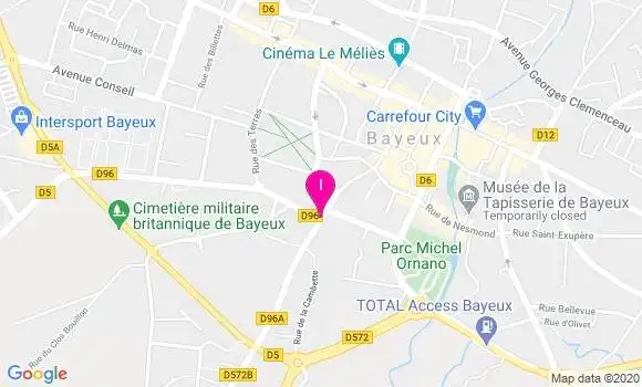 Localisation Lydie Nicolas