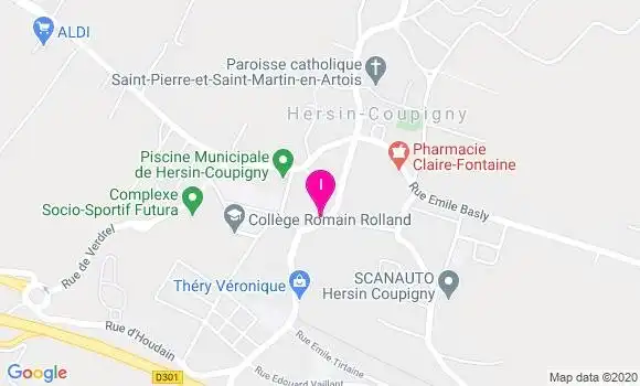 Localisation Pauline Desfrennes